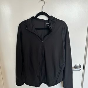Black Hooded Athletic Jacket Old Navy Size XL